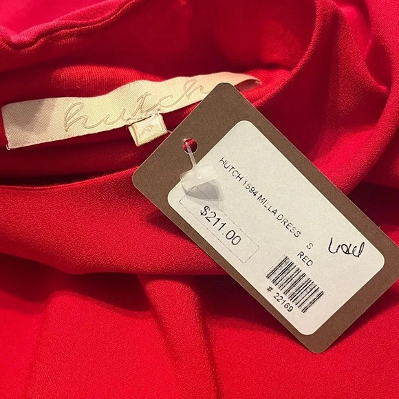 Hutch Milla Anthropologie Red Bell Sleeve Mini Dress Sz Small.‎ NWT - Picture 10 of 11